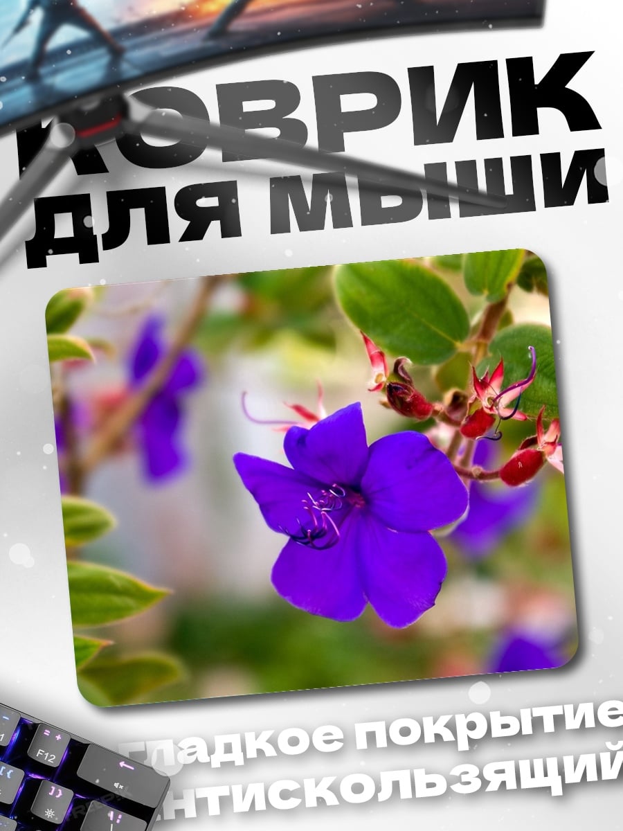 Коврик Фиолетовые цветы