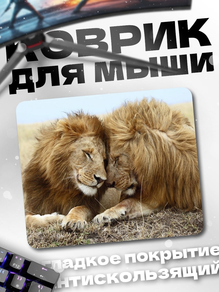 Коврик два льва