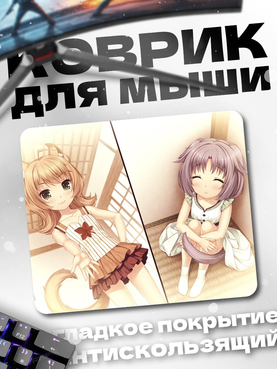 Коврик Две аниме девочки