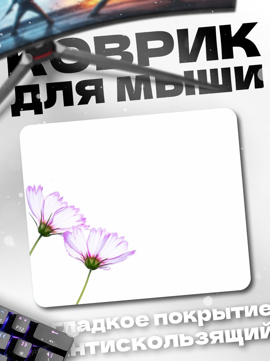 Коврик Нежные космосы