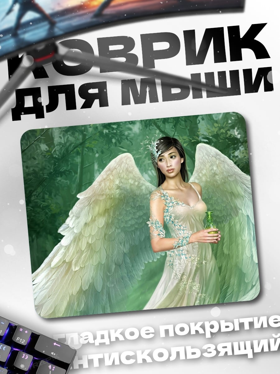 Коврик ангел в лесу