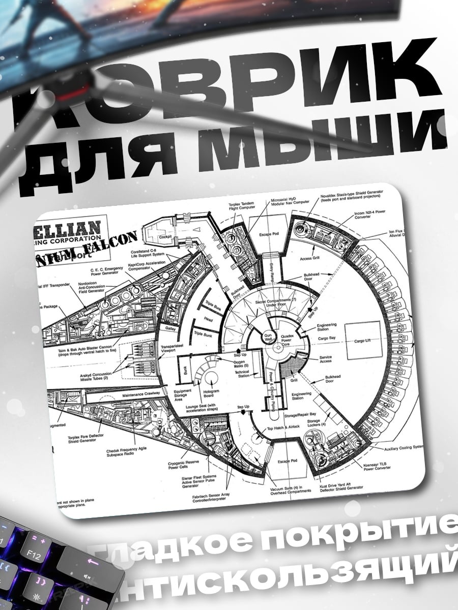 Коврик чертеж корабля