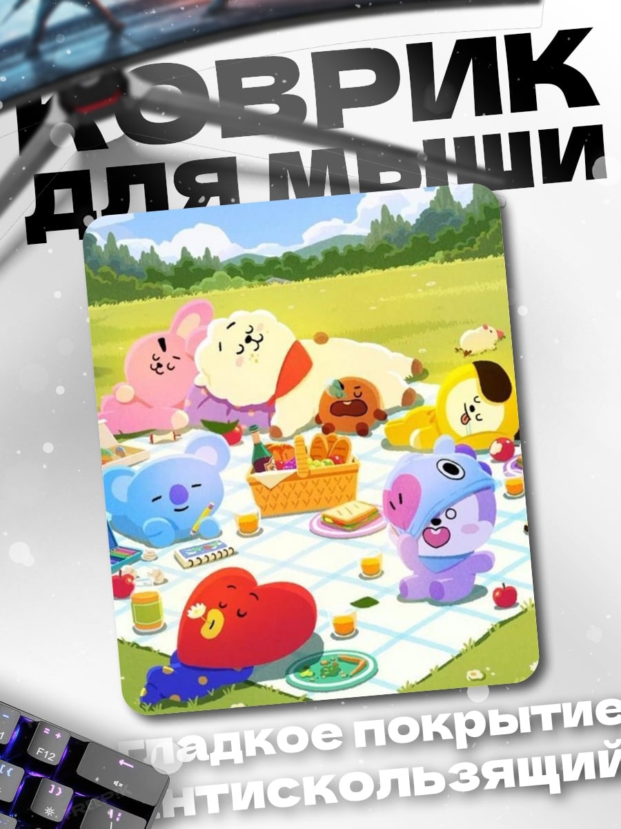Коврик BT21 пикник