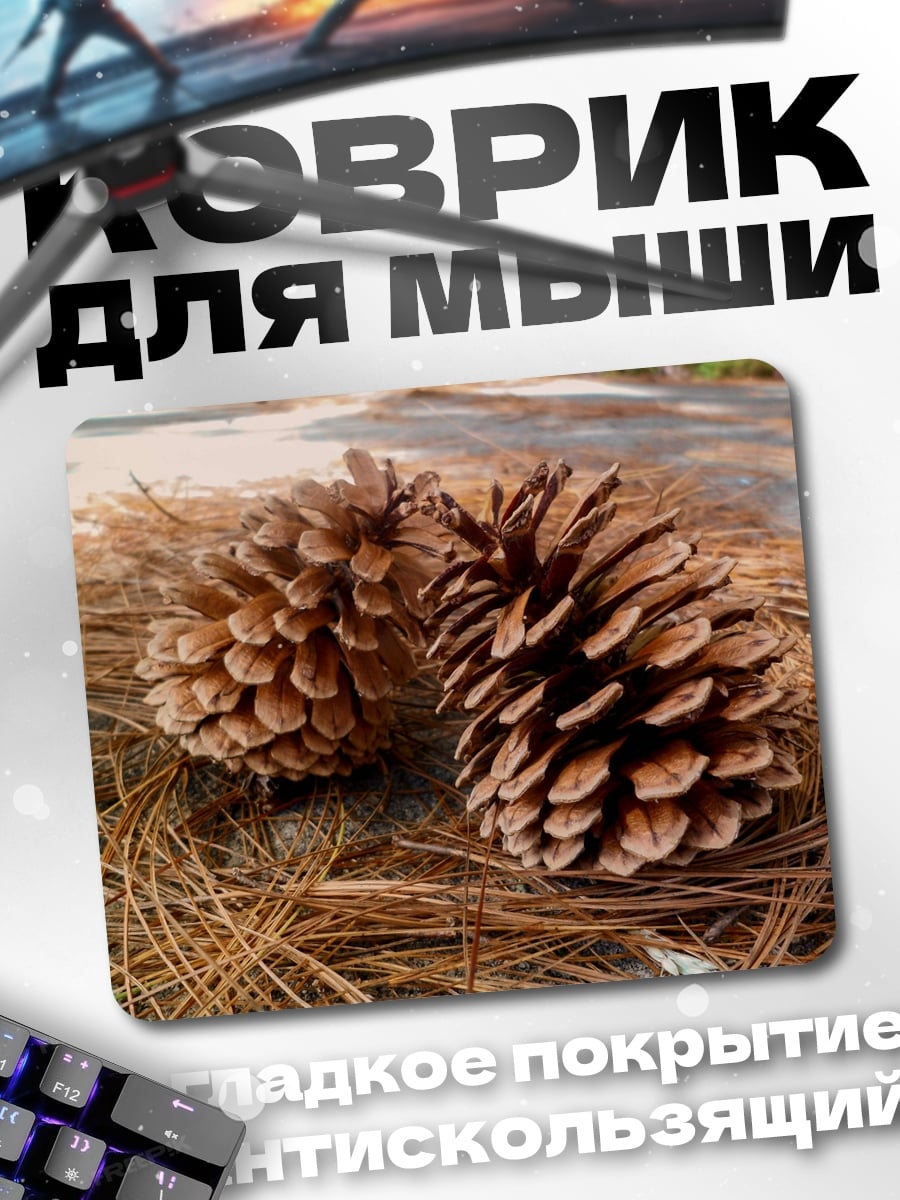 Коврик сосновые шишки