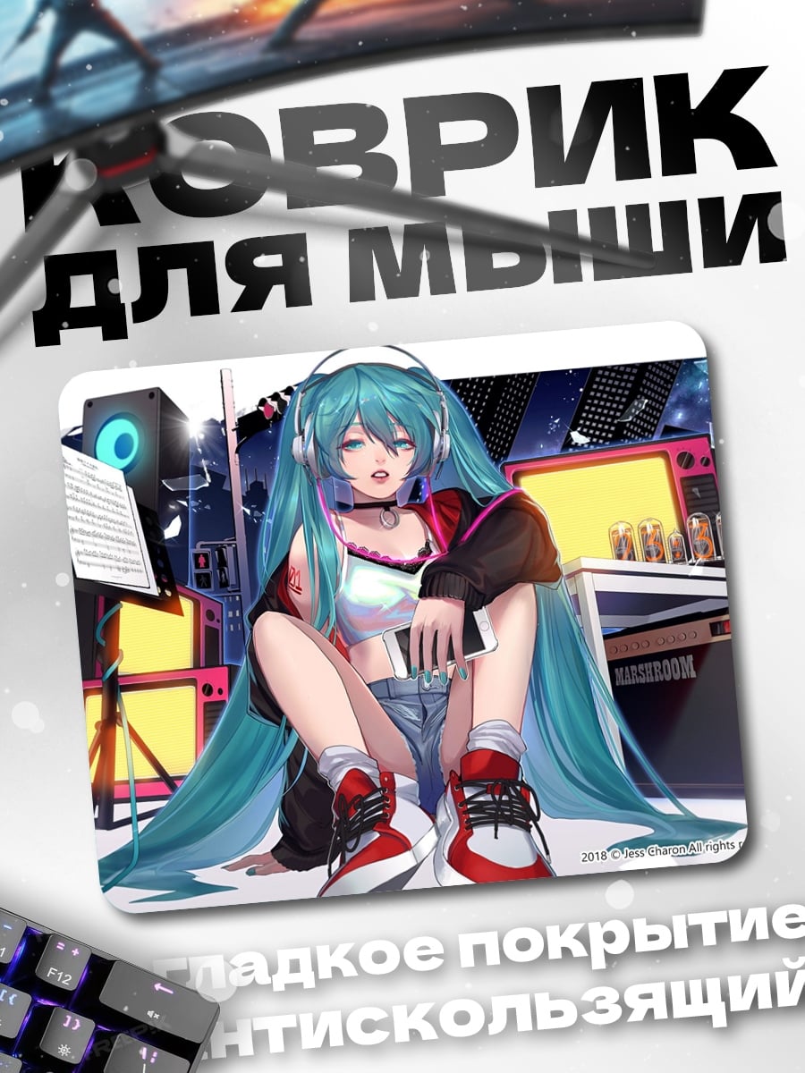 Коврик Мику в студии