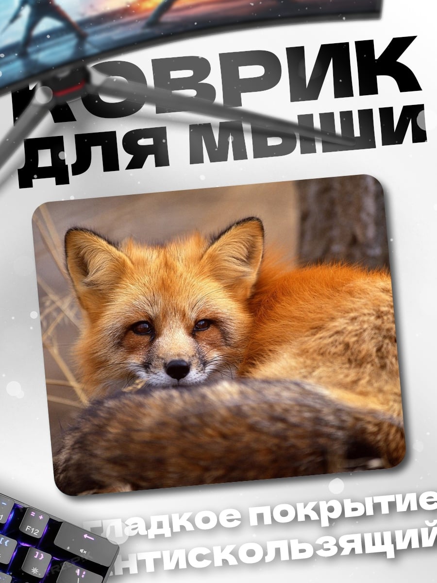 Коврик рыжая лиса