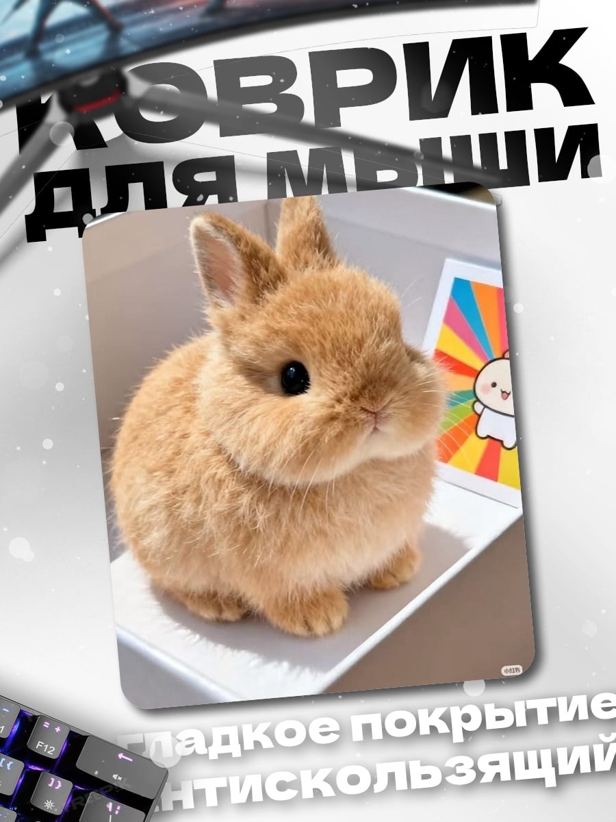 Коврик Милый кролик