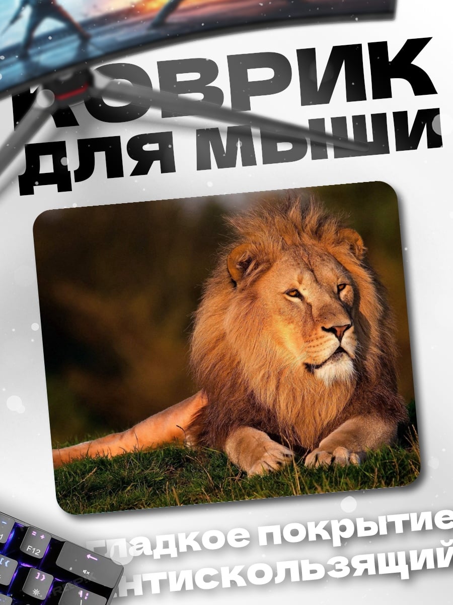 Коврик Лев царь зверей