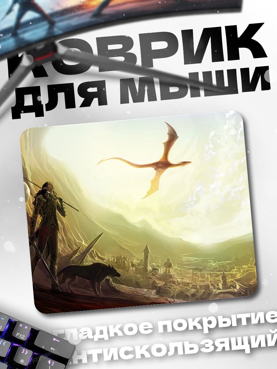 Коврик Воин и дракон