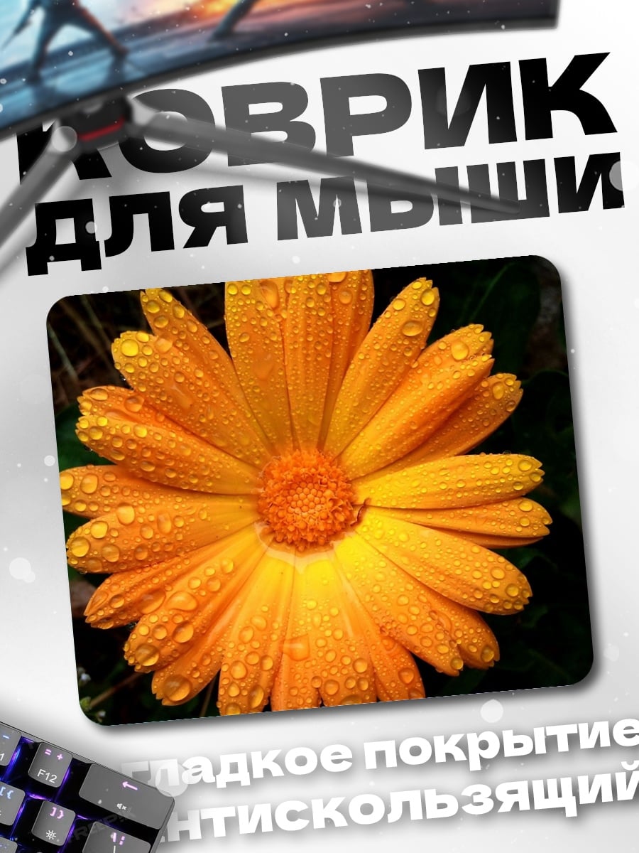 Коврик Цветок календулы