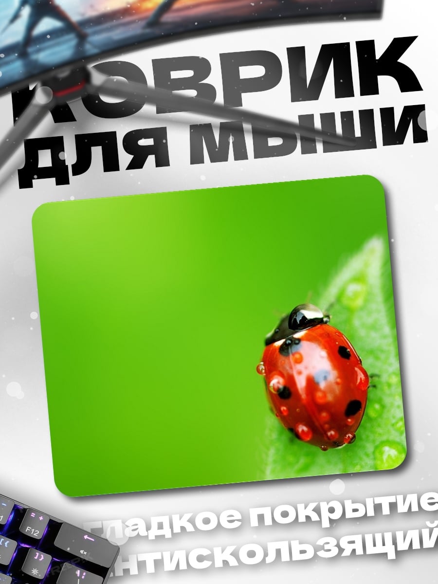 Коврик божья коровка