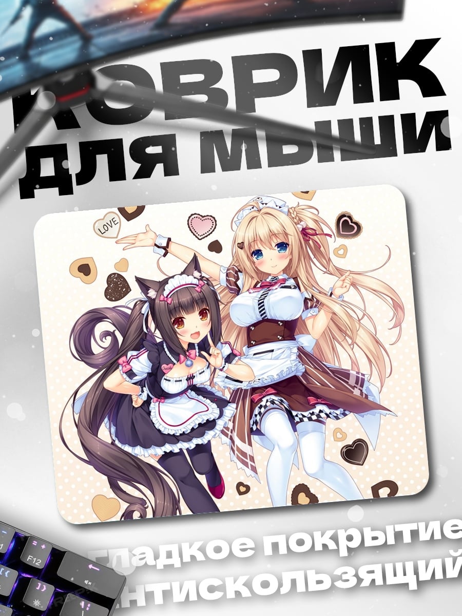 Коврик Две аниме девушки
