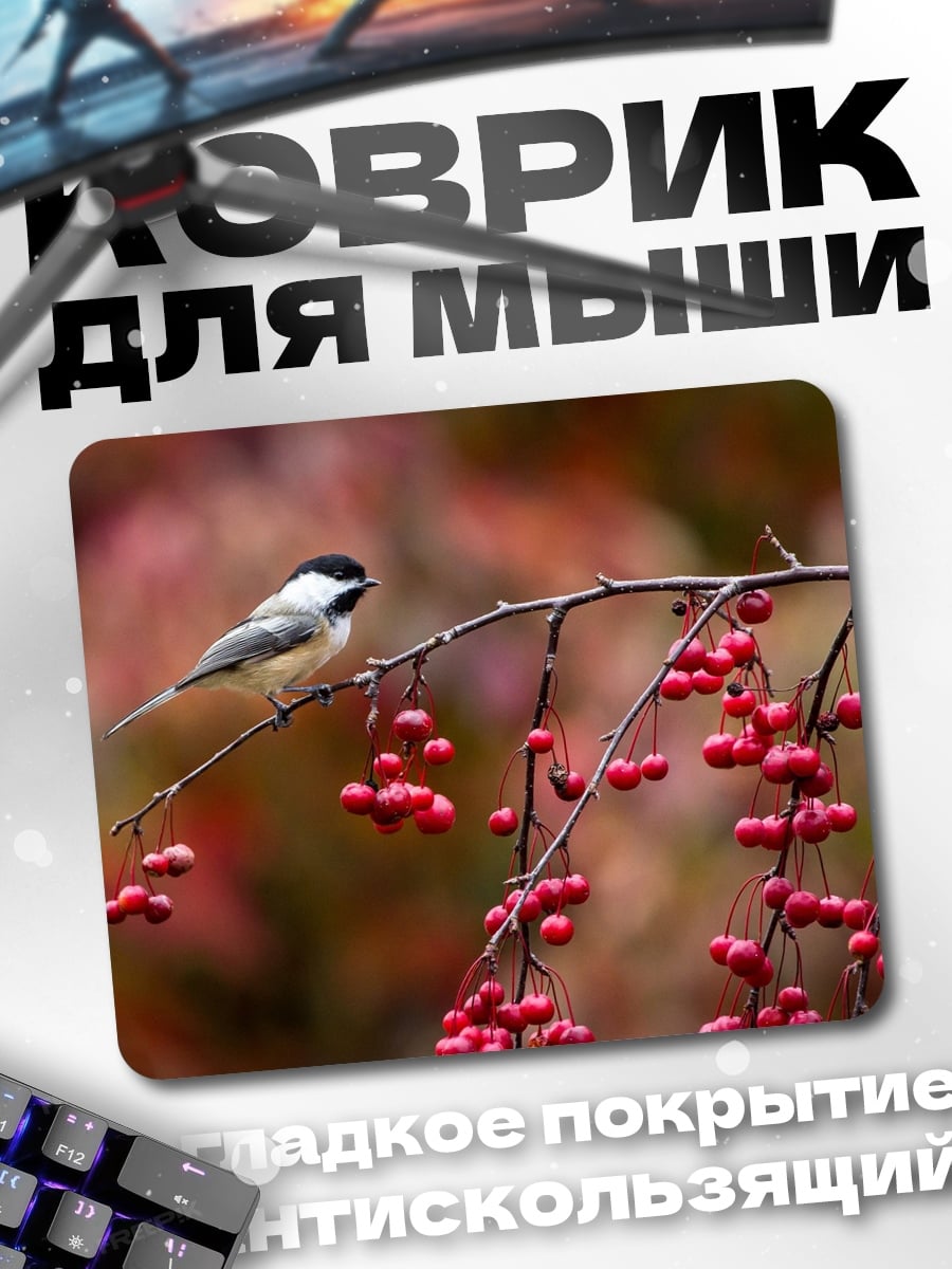 Коврик Птица на ветке