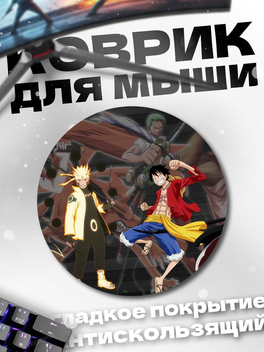 Коврик круглый Герои аниме