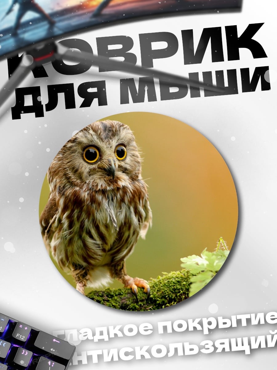 Коврик круглый Маленькая сова