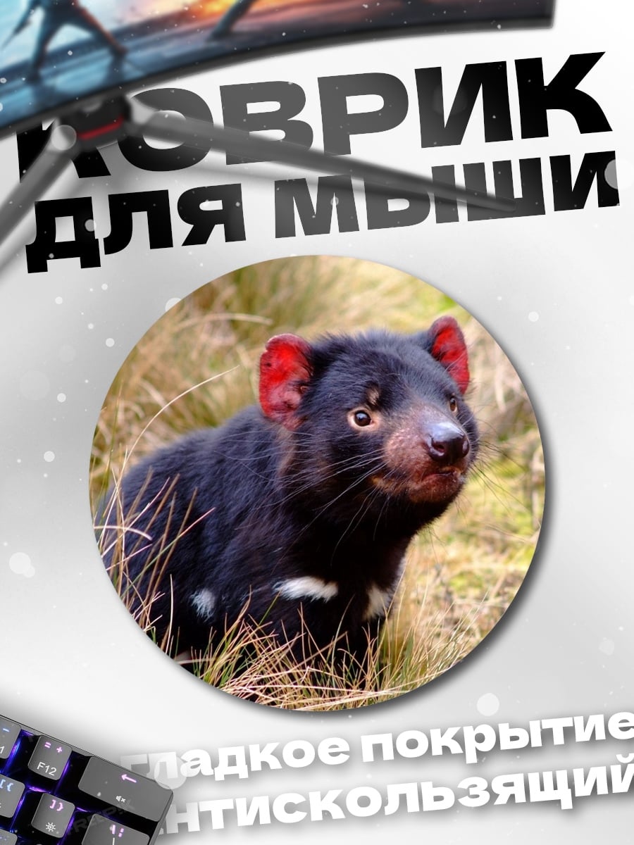 Коврик круглый Тасманийский дьявол