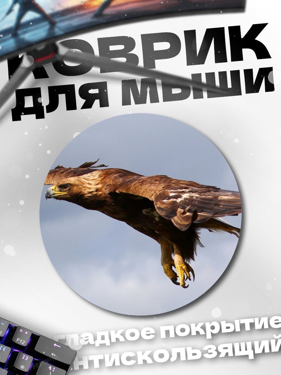 Коврик круглый Орел в полете