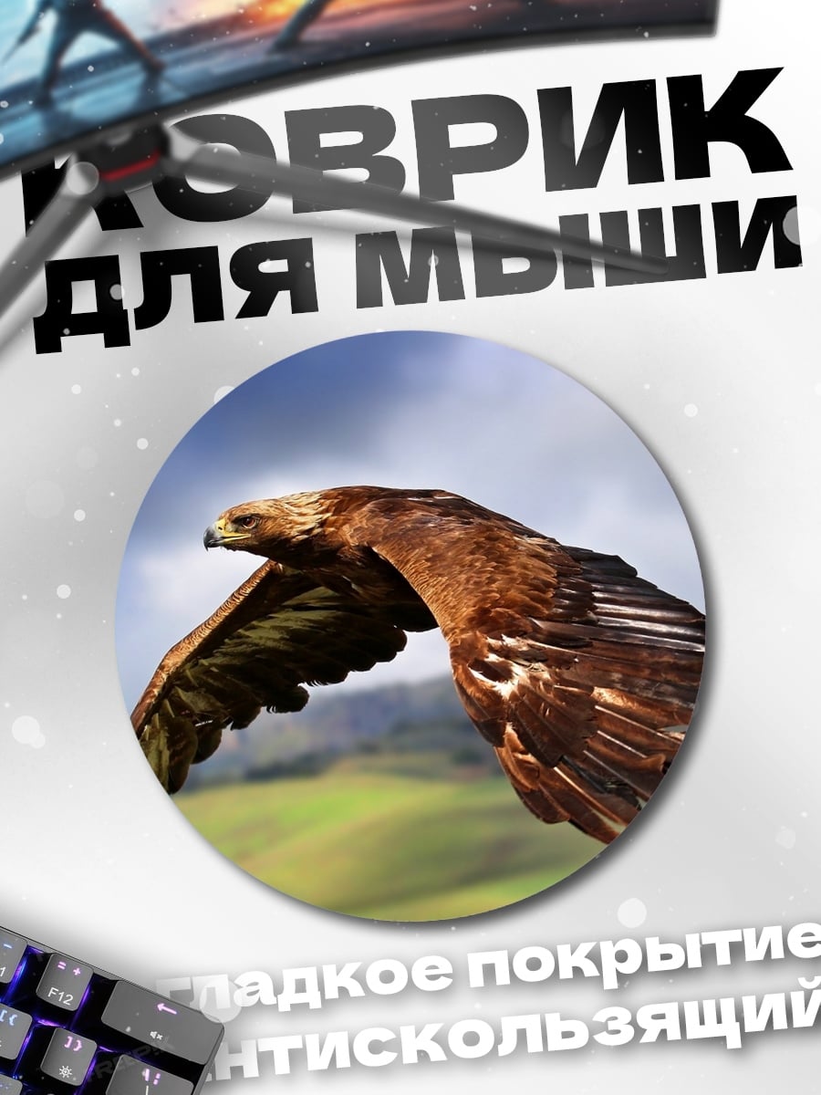 Коврик круглый Орел в полете