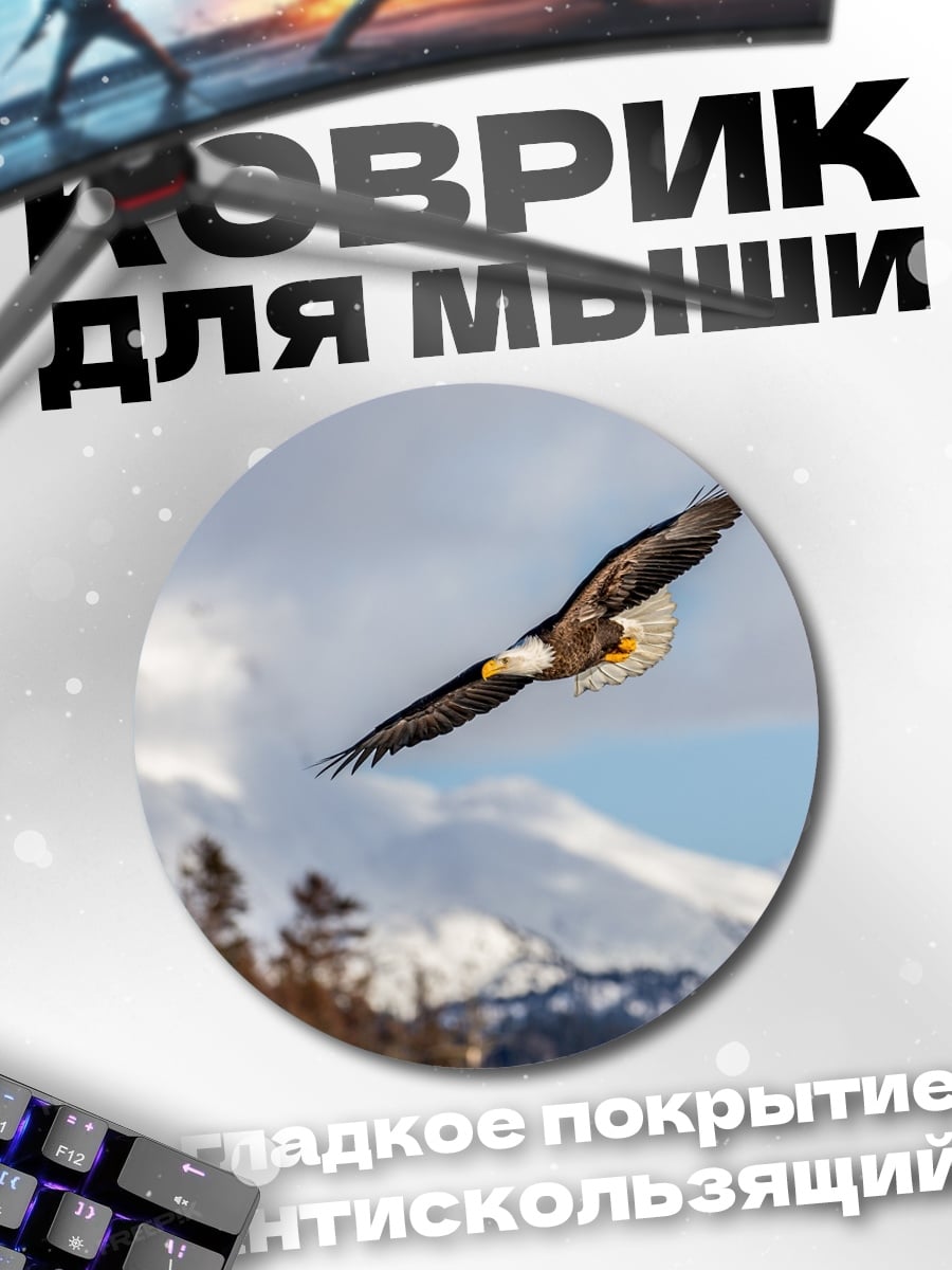 Коврик круглый Орел в полете
