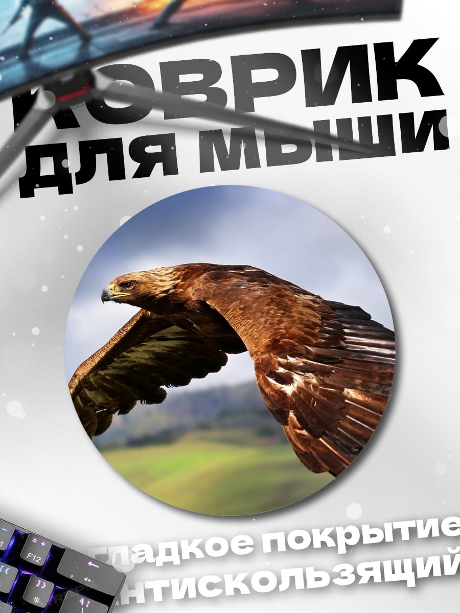 Коврик круглый Орел в полете