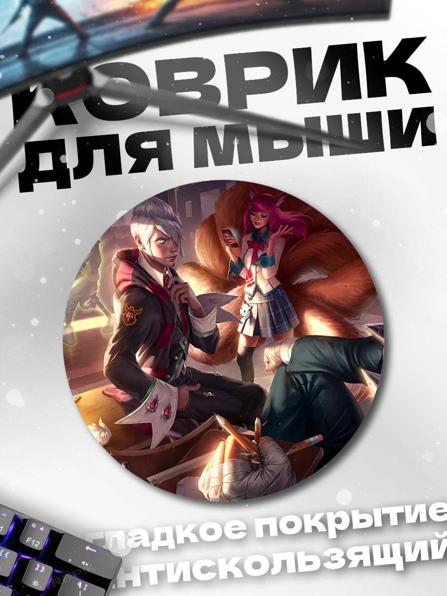 Коврик круглый Аниме персонажи