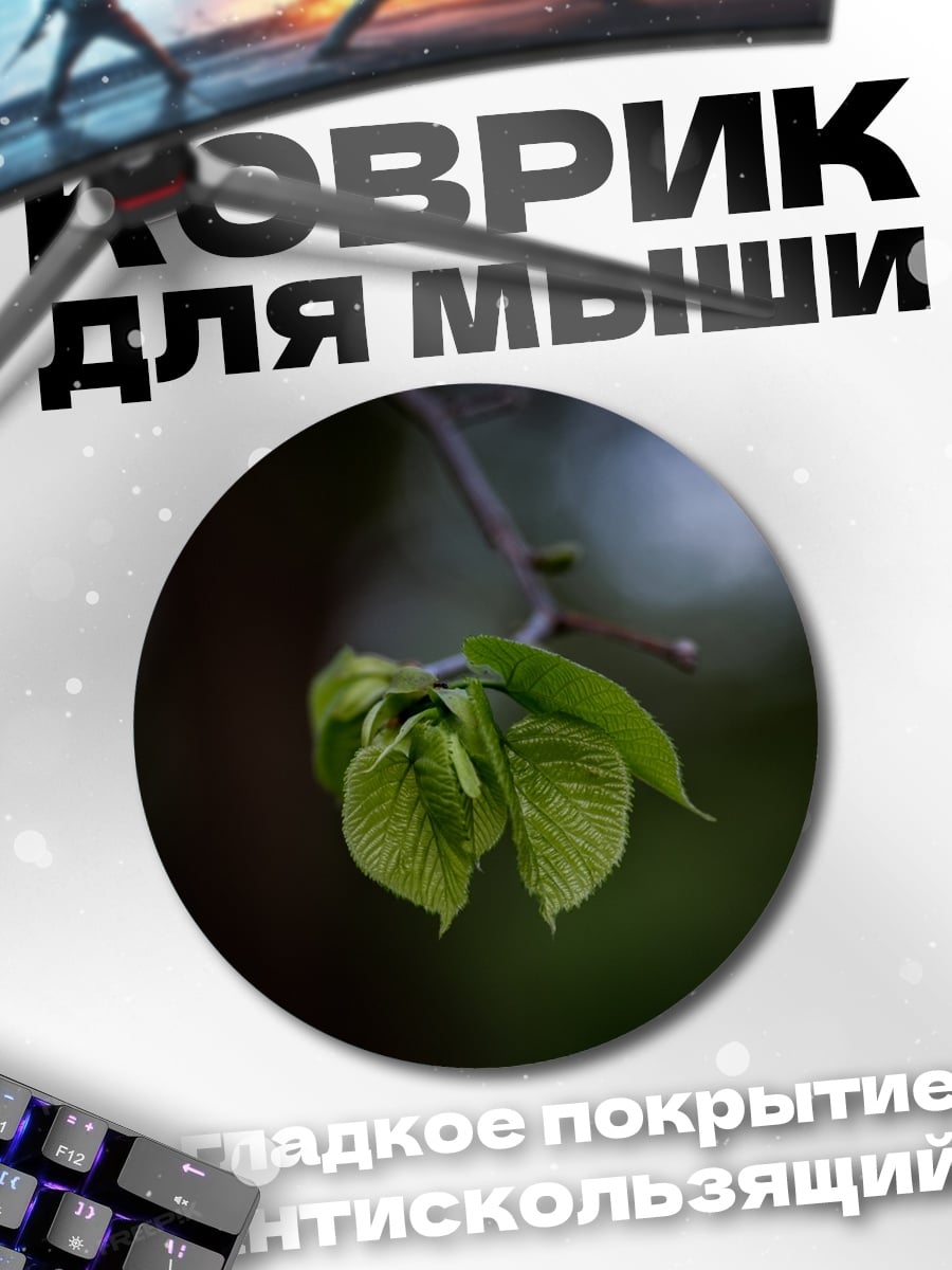 Коврик круглый Весенние почки