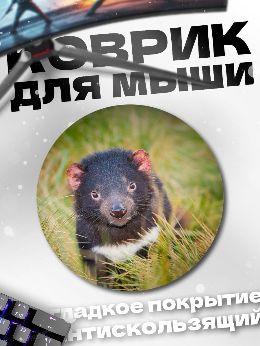 Коврик круглый Тасманийский дьявол