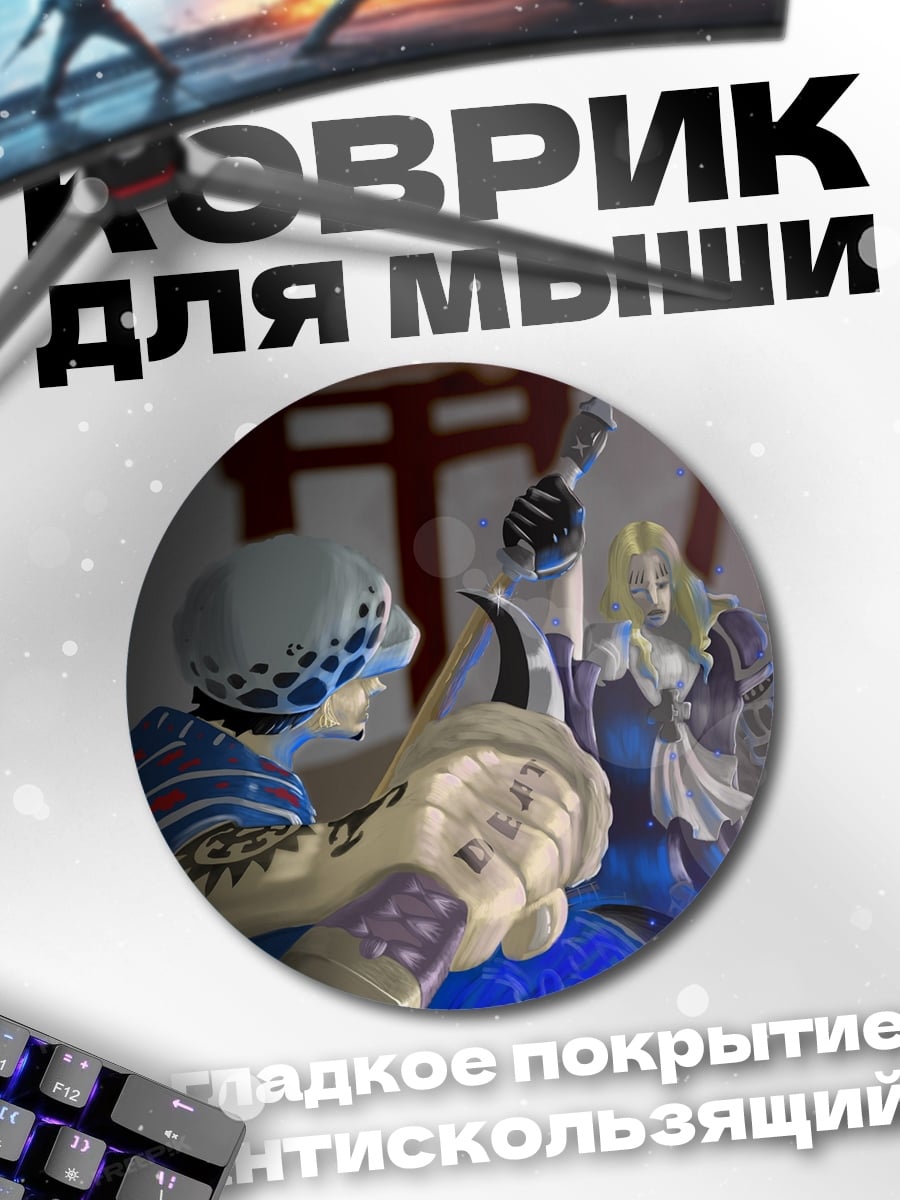 Коврик круглый Аниме персонажи