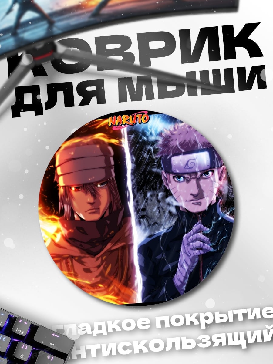 Коврик круглый Персонажи Наруто