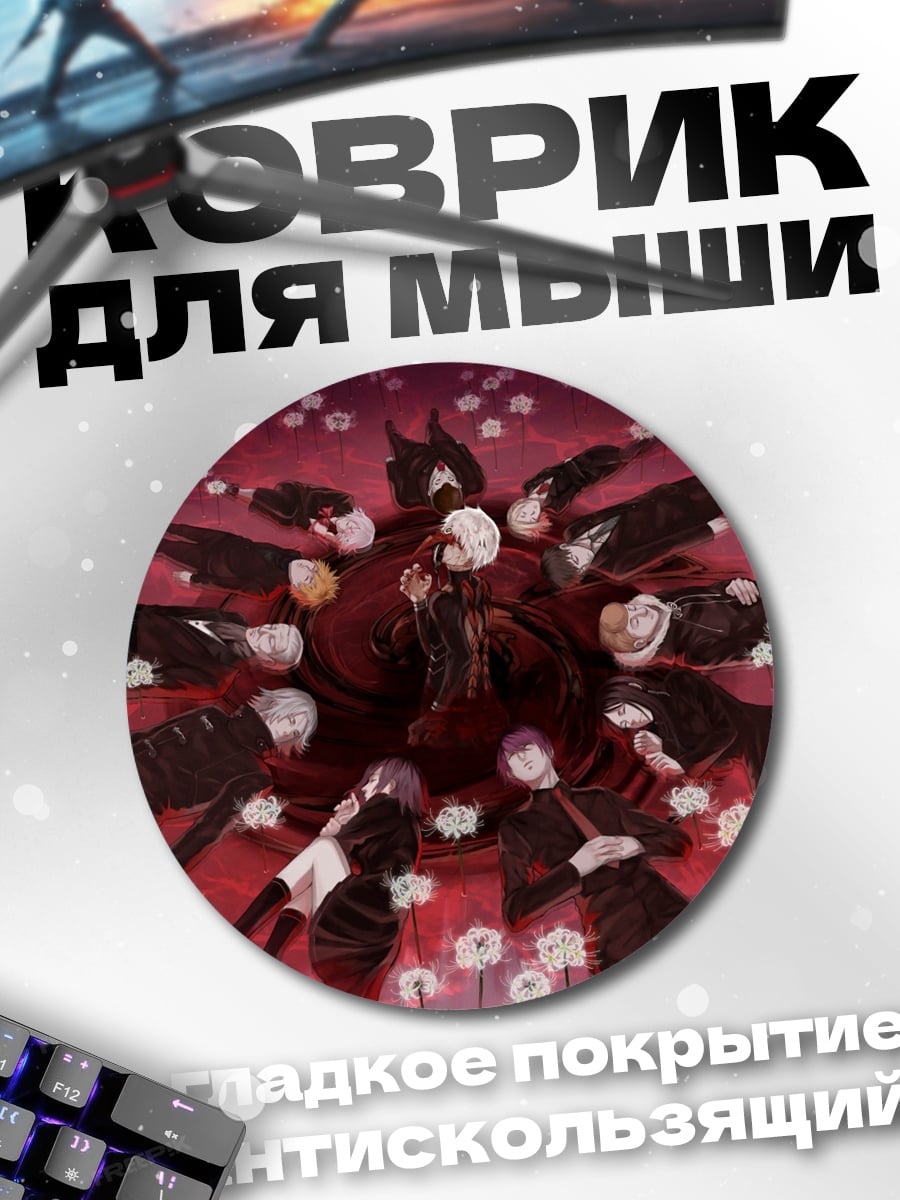 Коврик круглый Аниме группа жертв