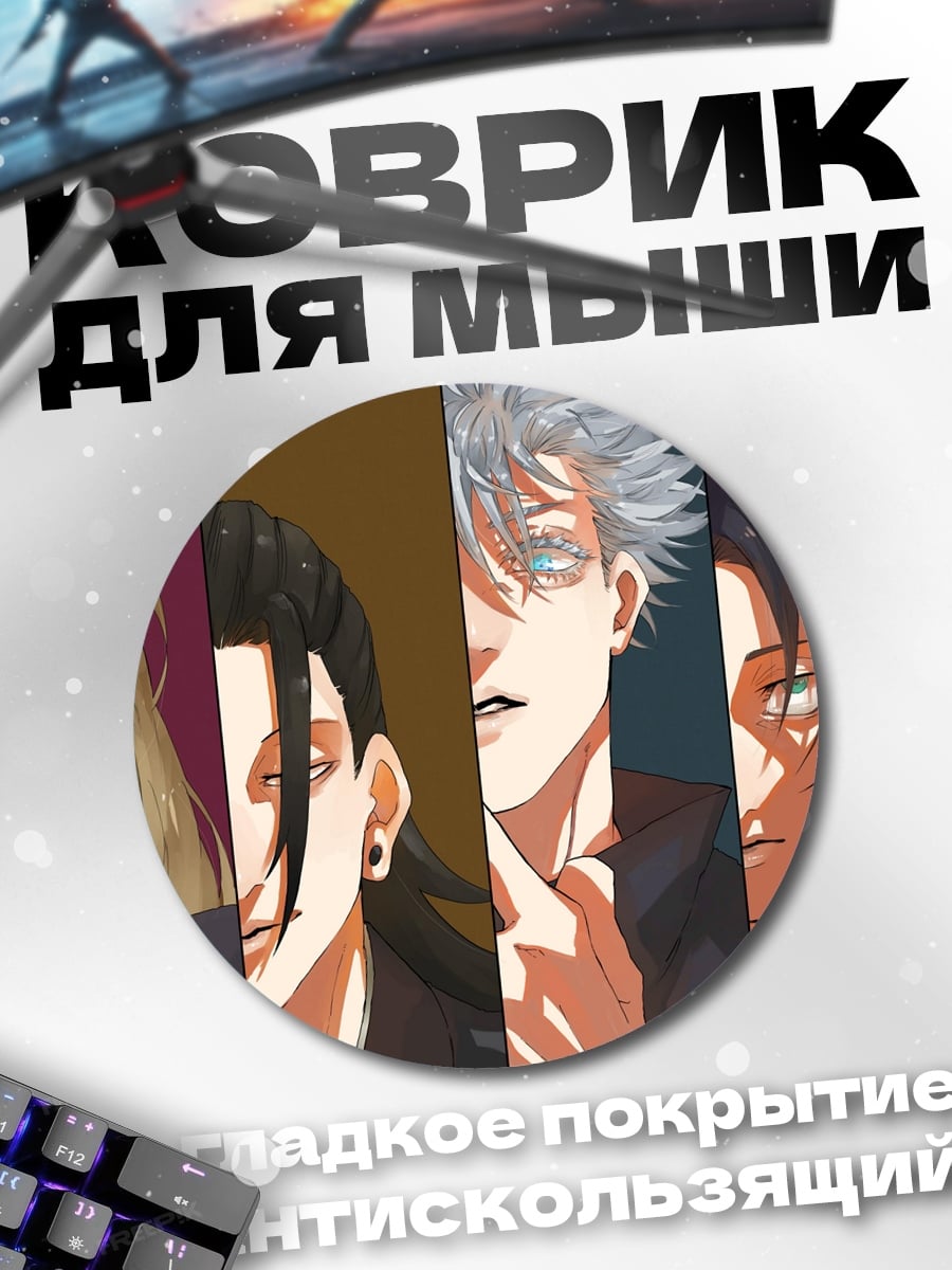 Коврик круглый Аниме персонажи