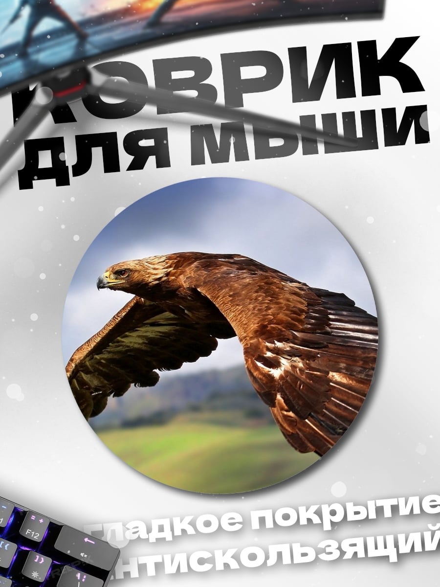 Коврик круглый Орел в полете