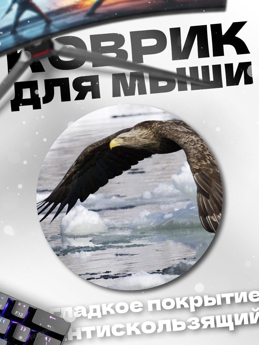 Коврик круглый Орел в полете