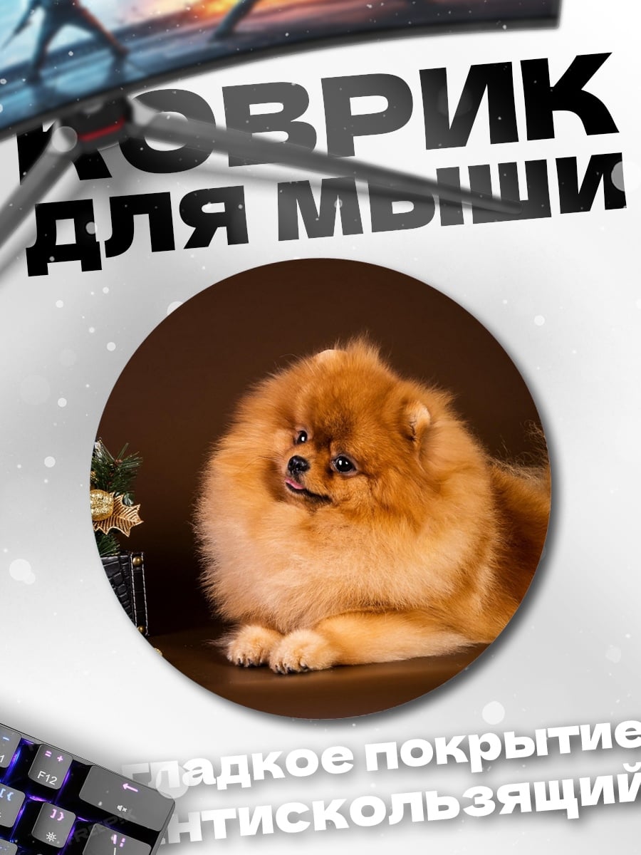 Коврик круглый Рыжий шпиц