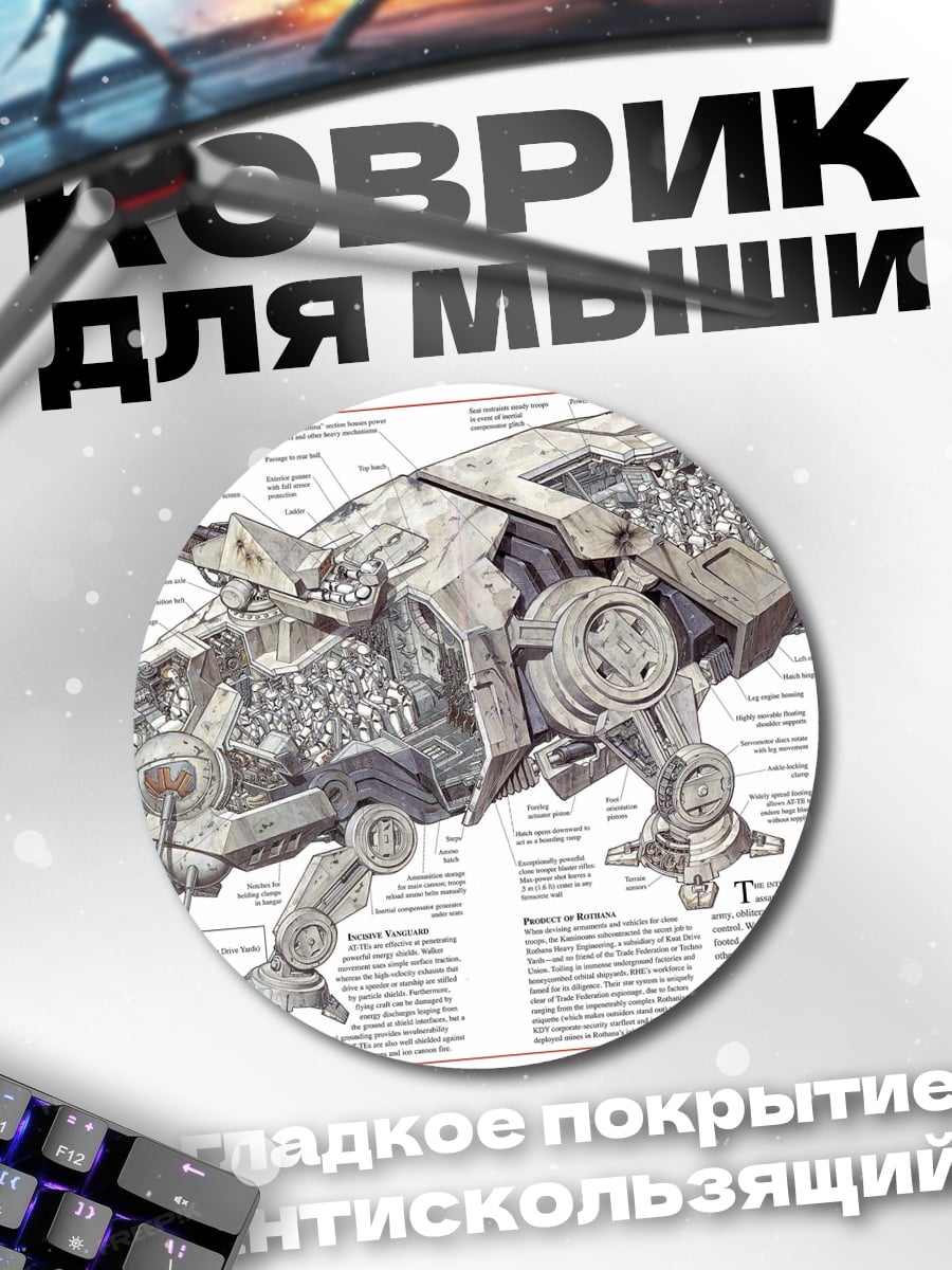 Коврик круглый AT-TE схема