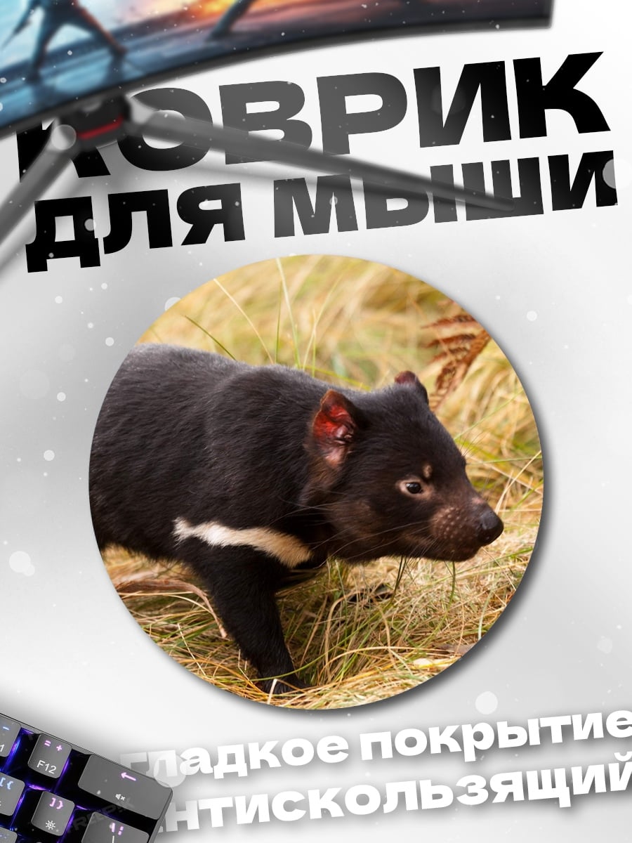 Коврик круглый Тасманийский дьявол
