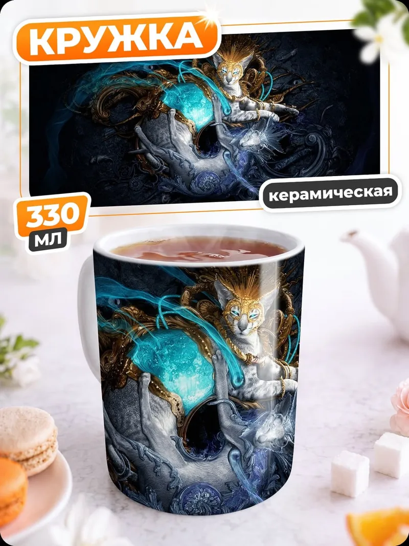 Кружка керамическая Абстрактный вихрь