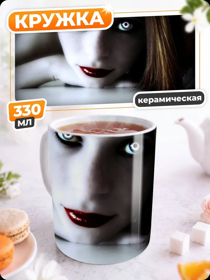 Кружка керамическая Белая ведьма