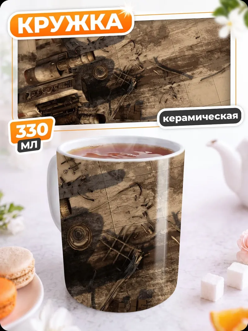 Кружка керамическая абстрактный хаос