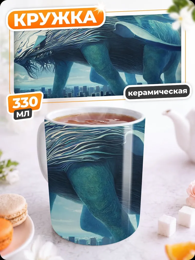 Кружка керамическая Небесный монстр