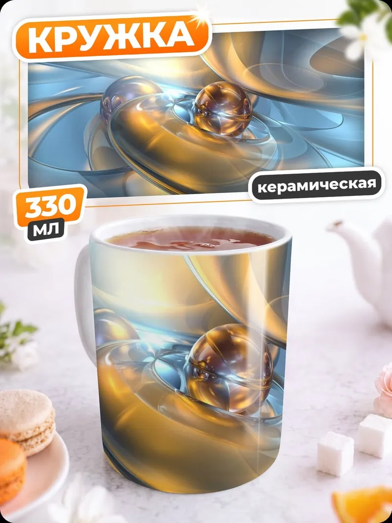 Кружка керамическая Абстрактная форма
