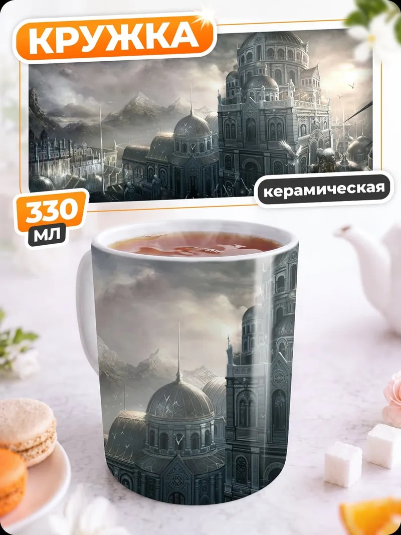 Кружка керамическая Заброшенный город