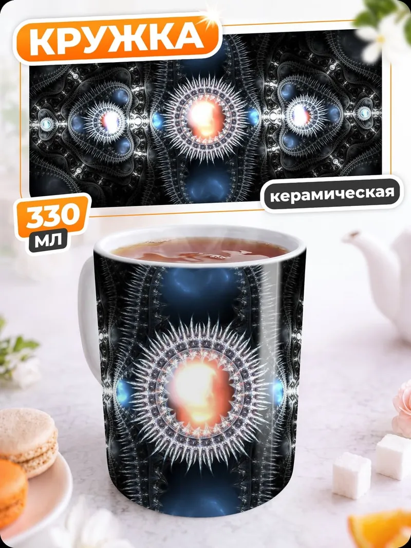 Кружка керамическая Механическое сердце