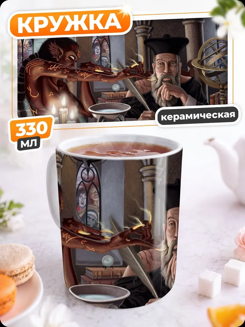 Кружка керамическая Маг и демон