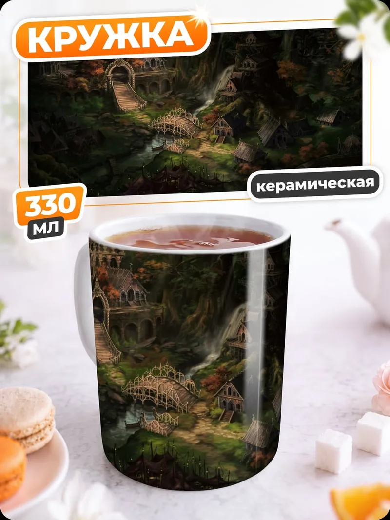 Кружка керамическая Зачарованный лес