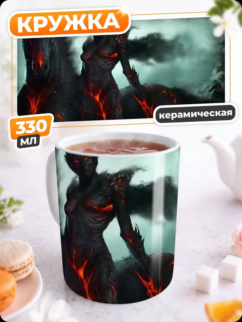Кружка керамическая Огненный кентавр