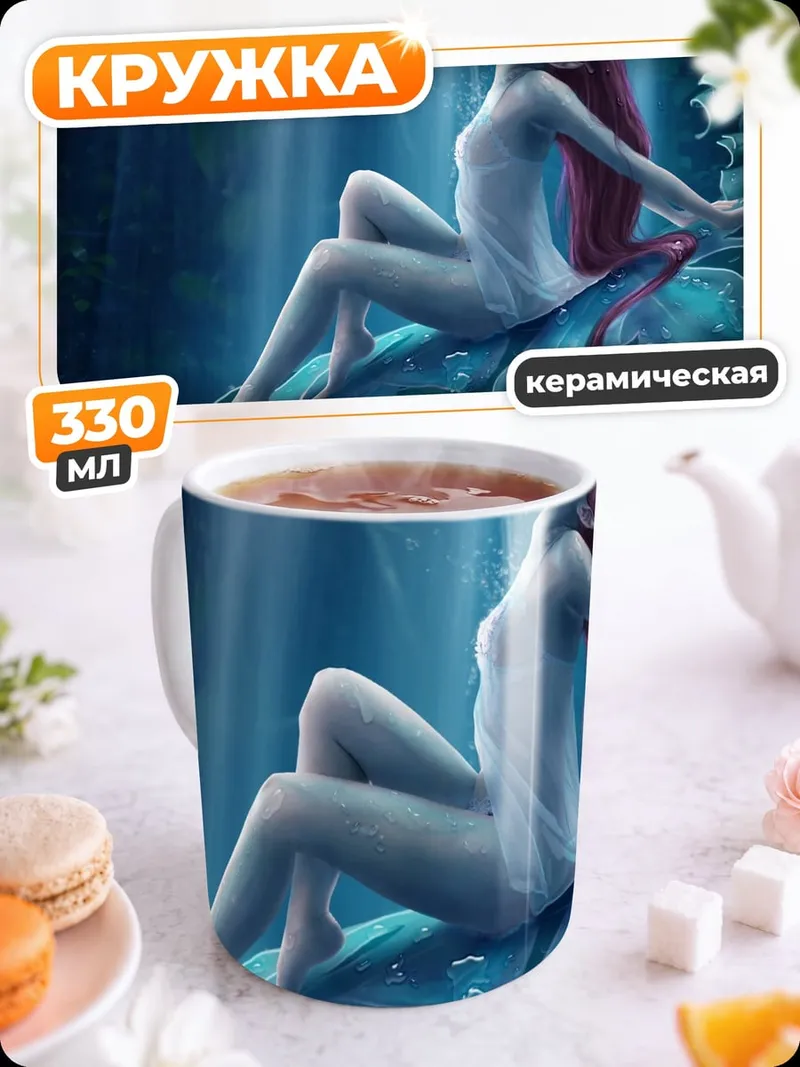 Кружка керамическая Лесная нимфа