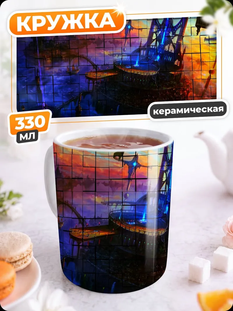 Кружка керамическая Фантастический пейзаж