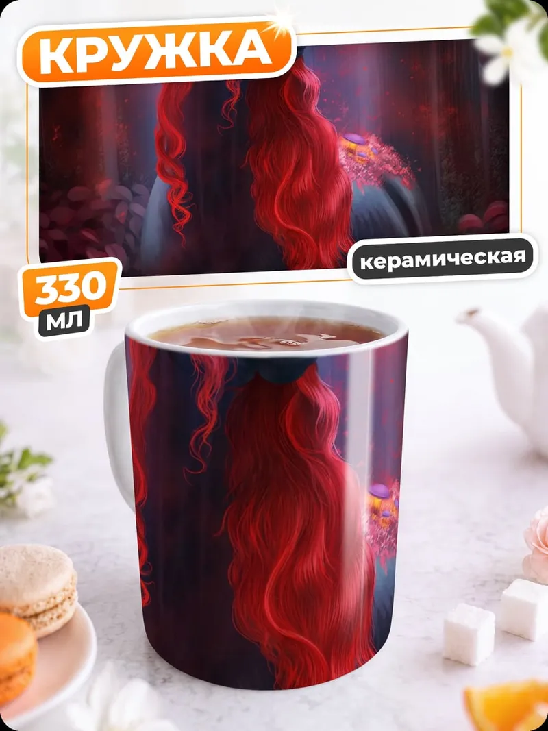 Кружка керамическая Лесной олень