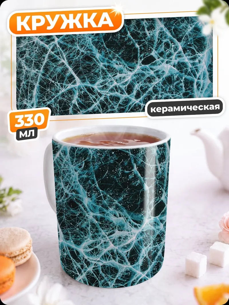 Кружка керамическая Ледяная паутина